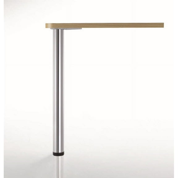 Richelieu 615110 43-1/4" Tall Round Metal Table Leg - Chrome