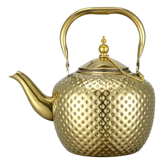 TISHITA Loose Leaf Tea Pot Stovetop Tea Kettle Lifting Handle Restaurant Stainless Steel Teapot Tea Pot with Infuser for Camping Gift 1.5L