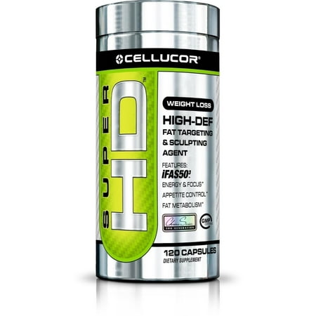 CELLUCOR - Super HD (120 ct), slim fat burner,weight loss and fat burner pills