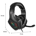 thumbnail image 5 of Audífonos Gamer Basher BASH-4208 Ajustable con Luz LED Negro, 5 of 5