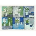 thumbnail image 2 of Persillon, Francoise 14x12 White Modern Wood Framed Museum Art Print Titled - Fleurs en harmonie, 2 of 4