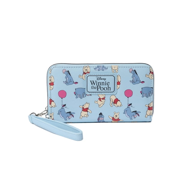 Bolso de mano tipo cartera Disney Eeyore Pooh de piel sintética azul