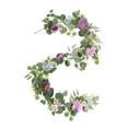 thumbnail image 5 of deevoka Artificial Peony Garland Floral Garland Flower Arrangement Greenery Garland Rose Peony Vine for Wedding Home Party Decoration, 5 of 9