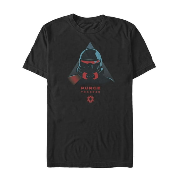 Men's Star Wars Jedi: Fallen Order Purge Trooper Portrait Graphic Tee Black 4X Large