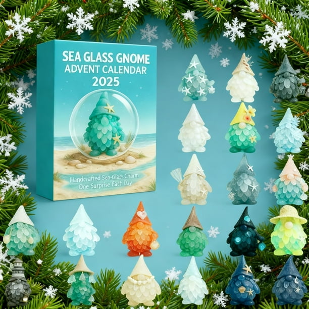 Calendario De Adviento Calendario de Adviento navideño con 24 adornos de gnomos acrílicos 2D para decorar el árbol de Navidad, verde (1 unidad) Rkxzt