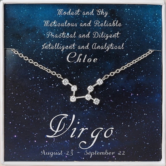 Personalized Zodiac Necklace - Cancer Zodiac - Leo Necklace - Scorpio Necklace - Aries Necklace - Taurus Necklace - Gemini Necklace -Zodiac Necklace Gold