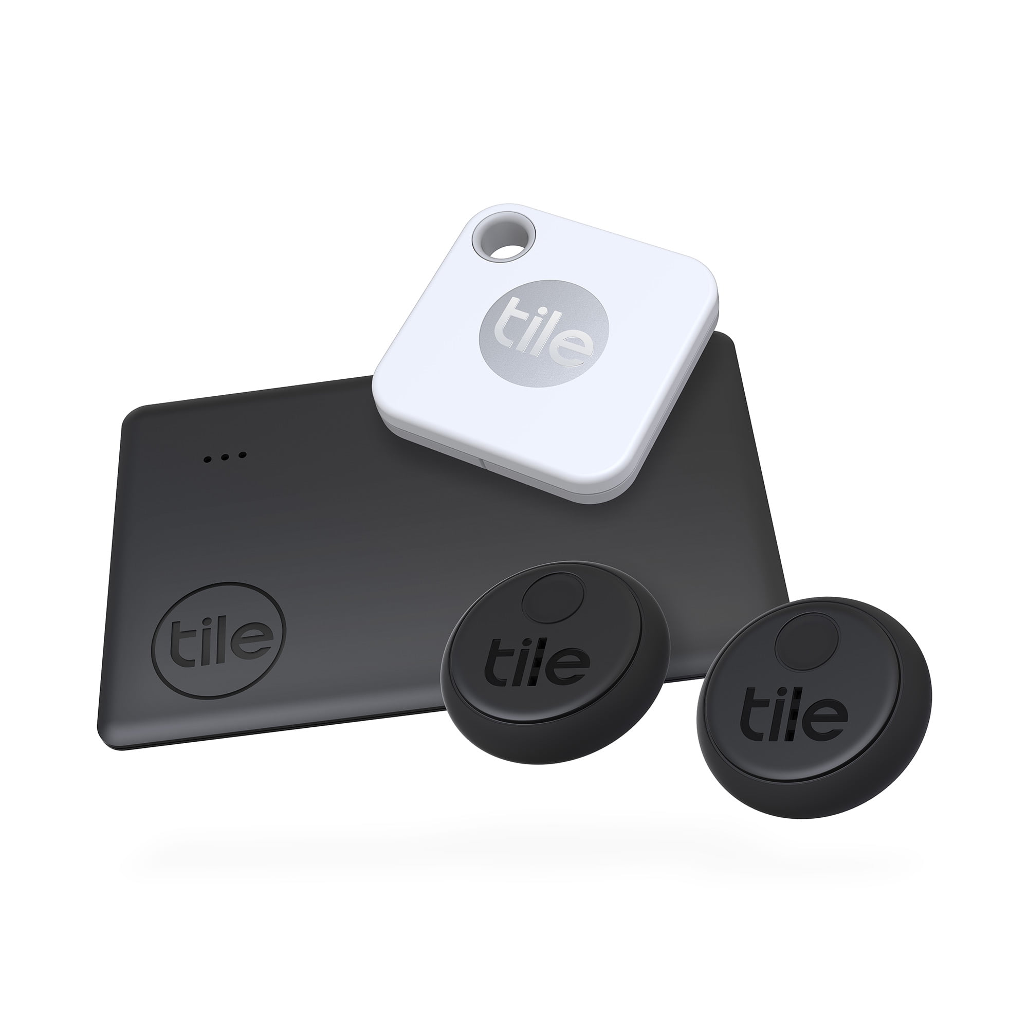 Tile Mate, Slim & Sticker (2020) Essentials 4Pack Bluetooth Tracker