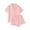 Pink2, variant on zbxnLI Women's Solid Color Pajamas Set Printed Womens Short Sleeve Button down Tops with Shorts Sleepwear Soft Loungewear