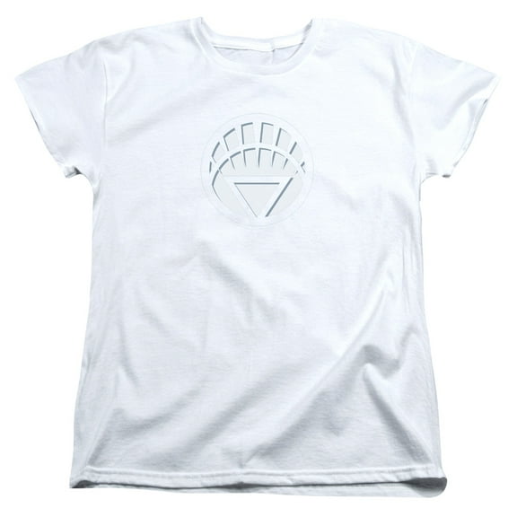 Green Lantern/white Lantern Logo - S/s Womens Tee - White - Lg
