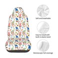 thumbnail image 4 of Wukai Barbecue Gnomes Full Set Car Seat Covers with Soft Padding Universal Auto Front Seats Protector and Cushion Mat, 4 of 5