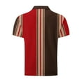 thumbnail image 4 of Zynviq Short Sleeve Mens Tee Shirt Striped Office Fitted Golf Po-lo Shirt Tee Tops for Men 2025,XXL, 4 of 5