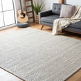 thumbnail image 3 of SAFAVIEH Marbella Keeleigh Diamond Area Rug, Beige/Light Grey, 9' x 9' Square, 3 of 5