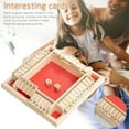 thumbnail image 1 of Kiplyki Wholesale Traditional Four Sided Wooden 10 Number Pub Bar Board Dice Game For Shut the Box, 1 of 2