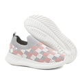 thumbnail image 5 of enyan Little Boys Girls Soft Strap Mesh Jogger Athletic Sneakers (Little Kid/Big Kid) Pink,2.5, 5 of 7