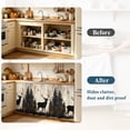 thumbnail image 4 of Vintage Forest Deer Cabinet Curtain 32"Wx55"L,Dustproof Pantry Door Curtain with Self Adhesive Tape,Rustic Country Wildlife Woodland Tall Storage Cover Privacy Drape for Bathroom Kitchen Laundry Room, 4 of 9