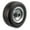 Black, variant on NK Flat Free Hand Truck Wheel - Black/ Grey / 8" x 3.5"