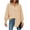 Orange, variant on Striped Button Down Shirts for Women Smocked Cuffed Trendy Blouse Causal Long Sleeve Tops With Pocket S
