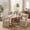 Brown, variant on LEHZROAJ Linen Fabric Upholstered Dining Chairs Set of 2,Modern Armless Side Chair High Back for Dining Room,Living Room,Kitchen(Brown)