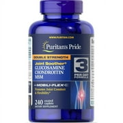 Puritans Pride Double Strength Glucosamine, Chondroitin and Msm Joint Soother, 240 Count
