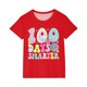 thumbnail image 2 of Xihbxyly Camiseta para Niño Pequeño, Bonito Estampado de "100 Días de Colegio", Tejido Suave y Transpirable, Manga Corta Abullonada, Ropa Informal de Verano, Ideal para Fiestas, Viajes y Escuela, Dis, 2 of 6