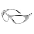 thumbnail image 2 of ATTENUTECH Lead Glasses X-Ray Radiation Eye Protection, .75mm Lead Eq, 8 Base Lens Curve for Better Vision (Silver), 2 of 3