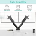 Bundle 2 Items Dual Monitor Stand Arms Mount and Steel Reinforcement