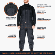 RefrigiWear Men’s Iron-Tuff® Bib Overalls