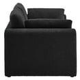 thumbnail image 3 of Sofa Couch, Black, Fabric, Living Kitchen Cafe Bistro Hospitality Restaurant, Modern Contemporary HB34812, 3 of 9