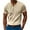 Apricot, variant on cfhntfmh Men's Summer T-Shirts Corduroy V Neck Ribbed Knit Stretch Casual Basic Shirts Summer Plain Solid Tops Tee