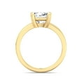 thumbnail image 3 of Miami - Moissanite Cushion Cut Lab Diamond Solitaire Engagement Ring With Double Band, 3 of 5
