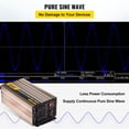 thumbnail image 3 of VEVOR Pure Sine Wave Inverter, 3000w Power Inverter, DC 12v to AC 110v Car Inverter, with LCD Display, 5v USB Port, AC Outlets (GFCI) Power Converter, for Car, RV Truck,Solar System,Travel Camping, 3 of 9