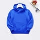 thumbnail image 3 of Gibobby Sudadera de cuello redondo de manga larga de algodónNiños Niñas Lana Sólida Manga Larga Patchwork Con Capucha Engrosada Sudadera Cálida Blusa Top(Azul oscuro, 12-18 Meses), 3 of 5