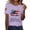 Purple, variant on Women's 250Th Anniversary USA Shirt American Flag Freedom We The People Shirts
