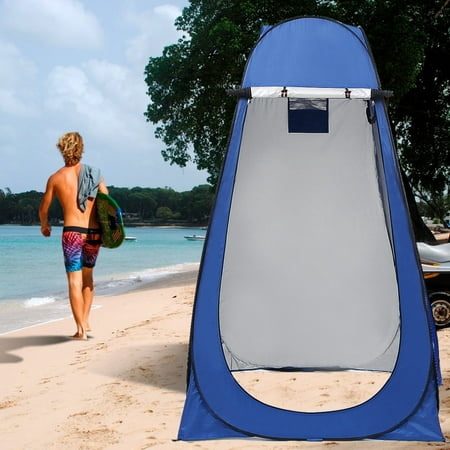 Portable Outdoor Po p-up Shower Tent Camping Beach Toilet Changing Room + Mounting