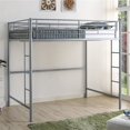 thumbnail image 2 of Pemberly Row Lit Mezzanine Double Transitionnel en Acier Métal, Argent, 2 of 4