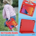thumbnail image 6 of AVAWO iPad 9th Generation Case for kids, iPad 8th/7th Generation Case, iPad 10.2 Case 2021/2020/2019, with Screen Protector Light Weight ShockProof Handle Stand Case for iPad 9/8/7 Gen 10.2"-Red, 6 of 9