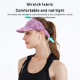 thumbnail image 2 of Sun Visors Cap for Women Ladies Sweat Absorption Sports Hat UV Protection, 2 of 7