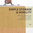 thumbnail image 3 of 3ft Picnic Table with Slide Shelf Outdoor Portable Aluminum Folding Table 2 Adjustable Height, 3 of 7