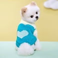 thumbnail image 3 of Suéter cálido de invierno para perros, tejido suave para cachorros, ropa para perros pequeños, medianos y gatitos, jersey para mascotas, abrigo para chihuahua, disfraces de bulldog, 3 of 5
