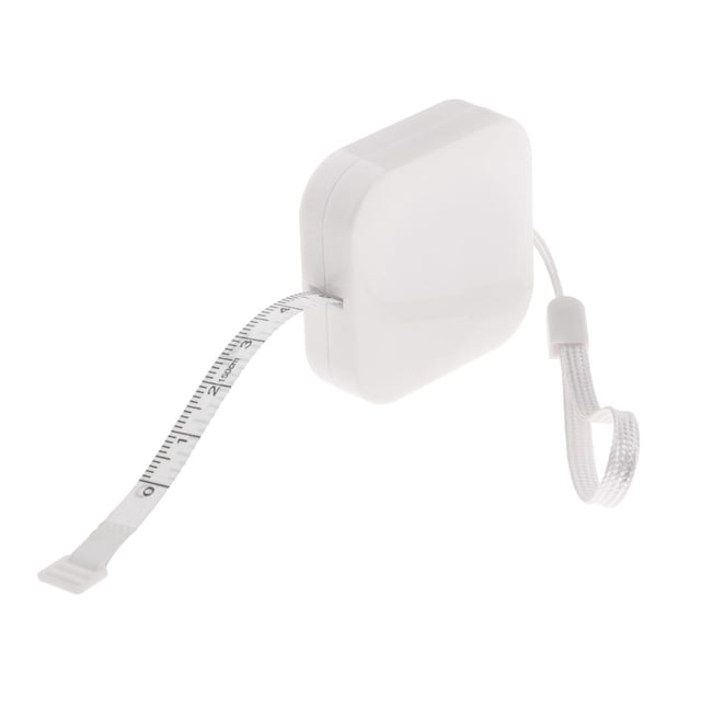 Intrekbare Mini Meetlint Lichaam Meetlint, Buste Taille Omtrek Heup Omtrek Tape, Blanco Cola Nueva medida de regla retráctil
