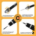 thumbnail image 5 of GYROS Keyless Mini Adaptor Drill Chuck | ¼ Inch Hex Shank | 0 Inch to .039 Inch Capacity for Micro Drill Bits No. 60-80 | For Cordless Screwdrivers, Drills, and Power DIY Tools (45-01401), 5 of 6
