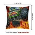 thumbnail image 4 of Green Fire Satin Pillowcase Racing Car Pillow Case for Teen Boys Men, Gift for Driver Lovers, Soft Black Satin Pillowcase for Hair and Skin, 4 of 7