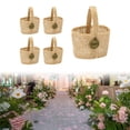 thumbnail image 4 of Cesta de flores de arpillera 5 Uds Sunnimix Cesta de dulces de boda, 4 of 5