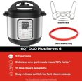 thumbnail image 1 of Instant Pot Multi -Cooker 6 Quart 9-in-1 , Stainless Steel/Black - Refurbished (Good), 1 of 5
