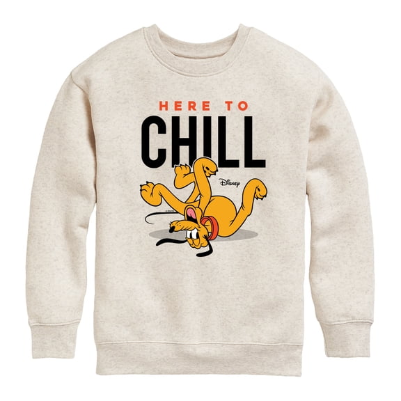 Disney - Mickey & Friends - Pluto - Here to Chill - Toddler And Youth Long Sleeve Graphic T-Shirt