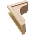 thumbnail image 6 of 8"W x 16"D x 24"H Classic Warren Rough Cedar Woodgrain TimberThane Corbel, Primed Tan, 6 of 6