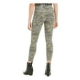 thumbnail image 2 of HUDSON Womens Green Camouflage Skinny Jeans Size: 25, 2 of 3