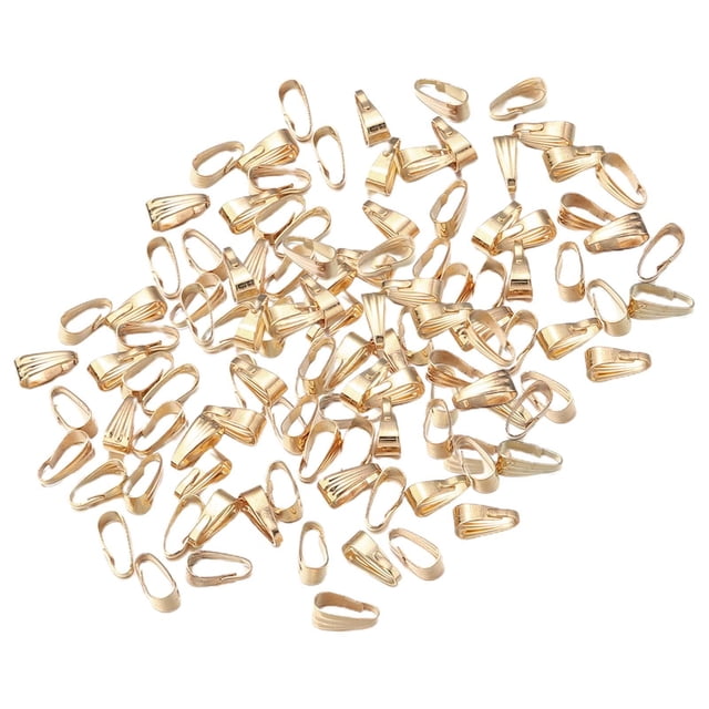 200 cierres de , ganchos para collares, suministros de joyería, hebilla, conectores de fianza de garra de metal para hacer pulseras, dijes Dorado claro