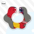 thumbnail image 3 of Bingfone Dinosaur Super Hero Cartoon Soft Bibs For Baby Boy Girl 360 Rotate Petal Absorbent Bibs Washable For Drooling Teething, 3 of 9
