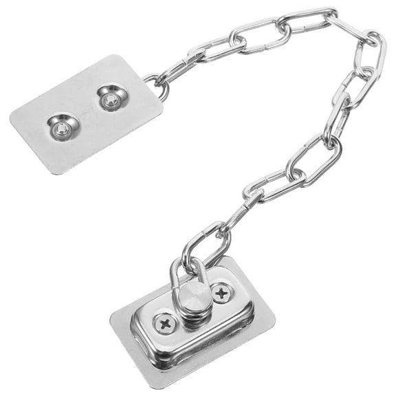 Raindrops 1Pcs Silver Stainless Steel Door Chain Lock for Indoor Security Privacy Protection